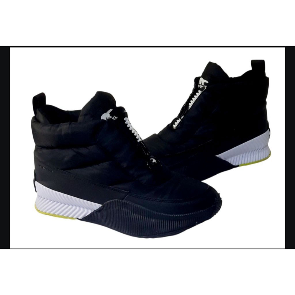Sorel Out N About III Puffy Snow Shoes Women 9 Black Waterproof Boots NL4439-010